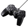 16ボタン ゲームパッド 全ボタン連射対応 Xinput対応 振動機能付 日本製高耐久シリコンラバー使用 Windows専用 マットブラック