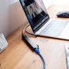 ドッキングステーション USB-C HDMI 4K L字が使いやすい ケーブル長1m  有線LAN対応 モバイルドッキングステーション
