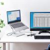 ドッキングステーション USB-C HDMI 4K L字が使いやすい ケーブル長1m  有線LAN対応 モバイルドッキングステーション