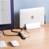 ドッキングステーション USB-C HDMI 4K L字が使いやすい ケーブル長1m  有線LAN対応 モバイルドッキングステーション