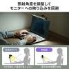 【処分特価】ノートパソコンライト PCライト USBライト クリップライト 無段階調光 調色可能 タッチ操作 最大60ルーメン 小型