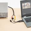 USBビデオキャプチャーケーブル ビデオテープ デジタル化 S端子 コンポジット接続 Windows/Mac対応
