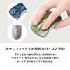 Bluetoothマウス 小型 3ボタン 静音ボタン マルチペアリング カウント切り替え ネイビー