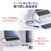 【アウトレット】USB Type-C ドッキングステーション モバイルタイプ PD60W対応 4K対応 4in1 HDMI Type-C USB3.2 USB2.0 ケーブル1m