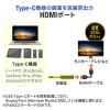 【アウトレット】USB Type-C ドッキングステーション モバイルタイプ PD60W対応 4K対応 4in1 HDMI Type-C USB3.2 USB2.0 ケーブル1m
