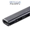 【アウトレット】USB Type-C ドッキングステーション モバイルタイプ PD60W対応 4K対応 4in1 HDMI Type-C USB3.2 USB2.0 ケーブル1m