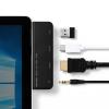 Surface Go/Go 2/Go 3専用 USB3.1/ハブ USB Type-C USB A HDMI出力 USB3.1 Gen1 3.5mm4極ミニジャック バスパワー ブラック
