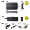 USB充電ステーション 6ポート 合計96W出力 USB PD20W USB Type-C×3 USB A×3 PSE認証