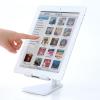 【アウトレット】iPad・タブレット縦置きスタンド アルミ 横置き対応 シルバー