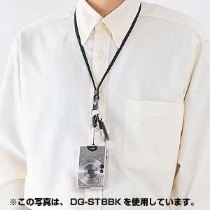 ネックストラップ 丸紐 ブルー DG-ST8BL サンワサプライ